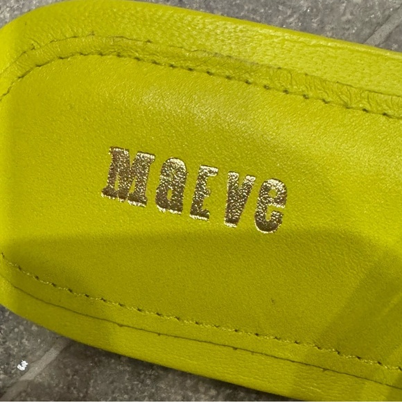 ANTHROPOLOGIE MAEVE 9 Chartreuse strappy sandals neon green size 8 like new - Picture 3 of 7
